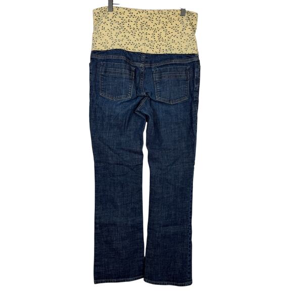 Gap 1969 Perfect Boot Maternity Dark Blue Denim Jeans Size 8R/30" Inseam - Panel - Picture 2 of 9